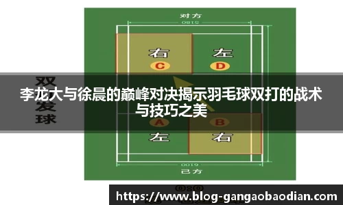 李龙大与徐晨的巅峰对决揭示羽毛球双打的战术与技巧之美